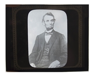 Abraham Lincoln Magic Lantern Slide -- The ''Five Dollar Bill'' Photo
